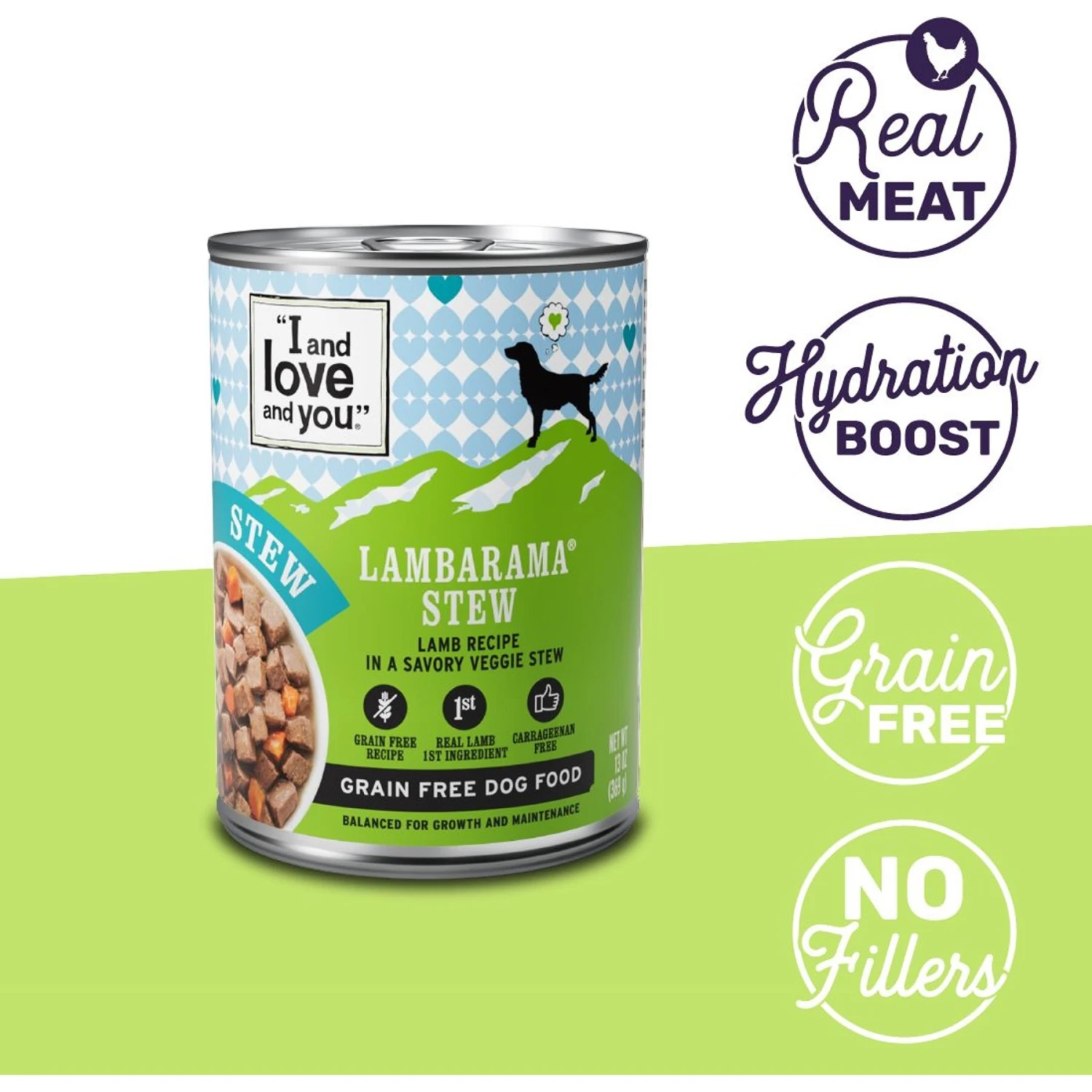 I And Love And You Lambarama Stew Grain-Free Canned Dog Food 2 I And Love And You Lambarama Stew Grain-Free Canned Dog Food - Image 2