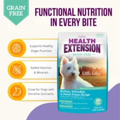 Health Extension Grain-Free Little Bites Buffalo & Whitefish Recipe Dry Dog Food -Pawsphoria Sales Store 105297 PT3. AC SS1800 V1595619952