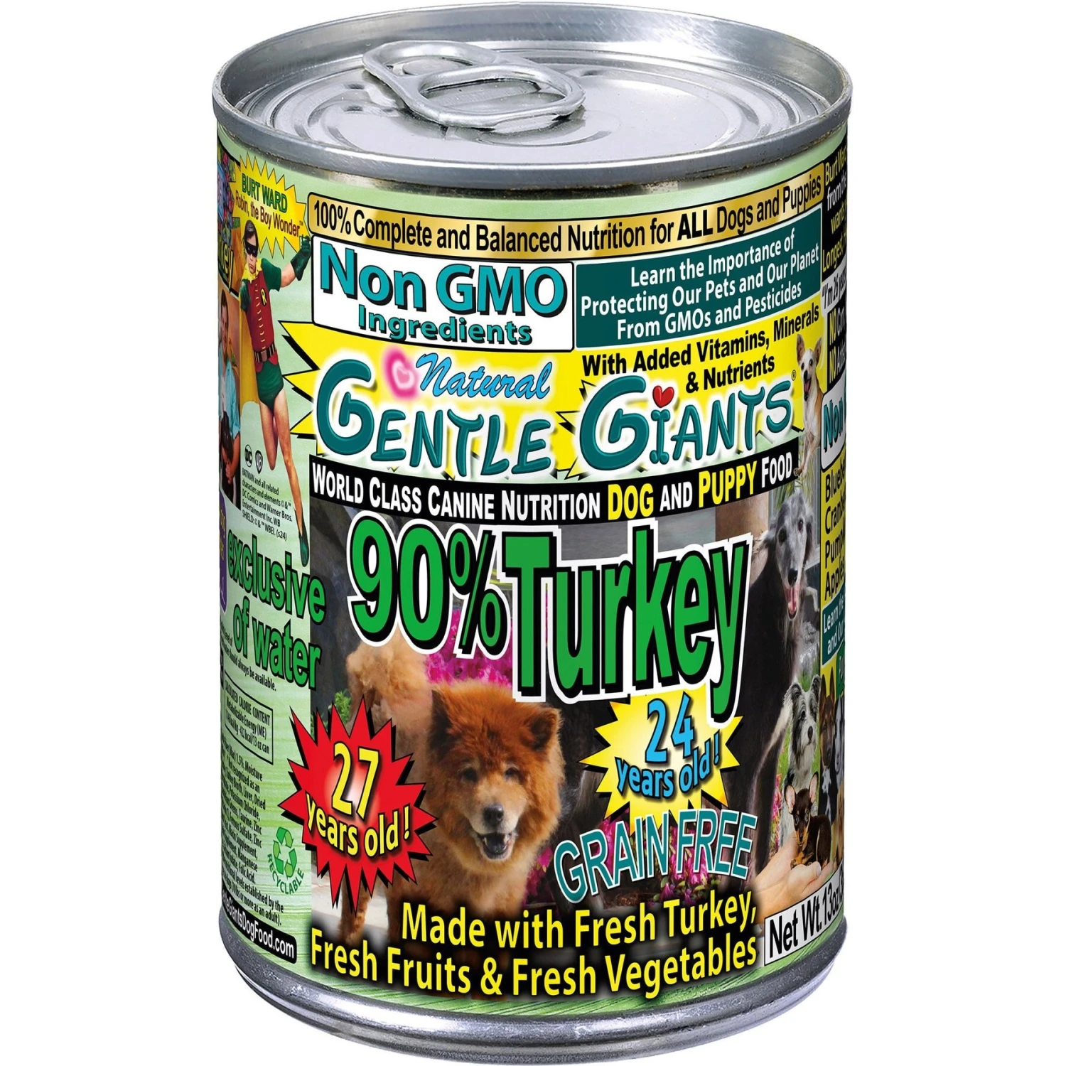 Gentle Giants Non-GMO Puppy Grain-Free Turkey Wet Dog Food 1 Gentle Giants Non-GMO Puppy Grain-Free Turkey Wet Dog Food