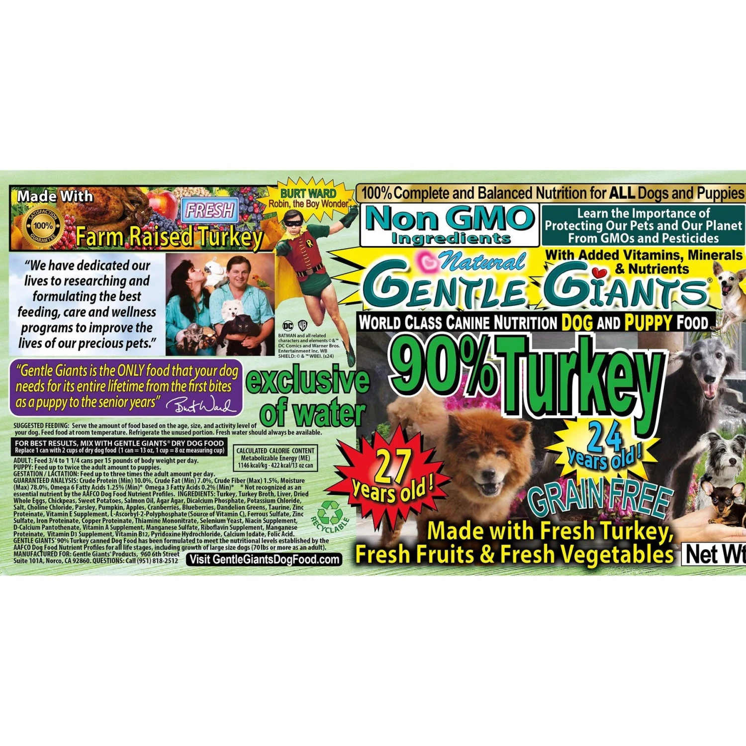 Gentle Giants Non-GMO Puppy Grain-Free Turkey Wet Dog Food 4 Gentle Giants Non-GMO Puppy Grain-Free Turkey Wet Dog Food - Image 4