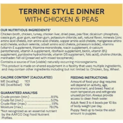 CANIDAE PURE Petite All Stages Small Breed Terrine Style Dinner With Chicken & Peas Wet Dog Food Trays, 3.5-oz, Case Of 12 -Pawsphoria Sales Store 108460 PT5. AC SS1800 V1657655129
