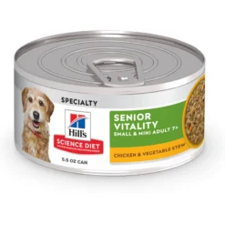 Hill's Science Diet Adult 7+ Small & Mini Senior Vitality Chicken & Vegetable Stew Canned Dog Food