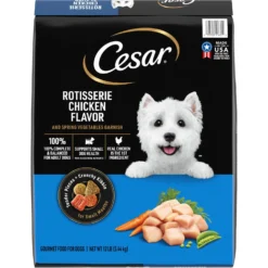 Cesar Rotisserie Chicken Flavor & Spring Vegetables Garnish Small Breed Dry Dog Food