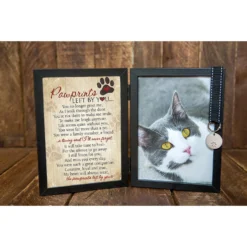 Pawprints Left By You Cat Picture Frame, 5 X 7