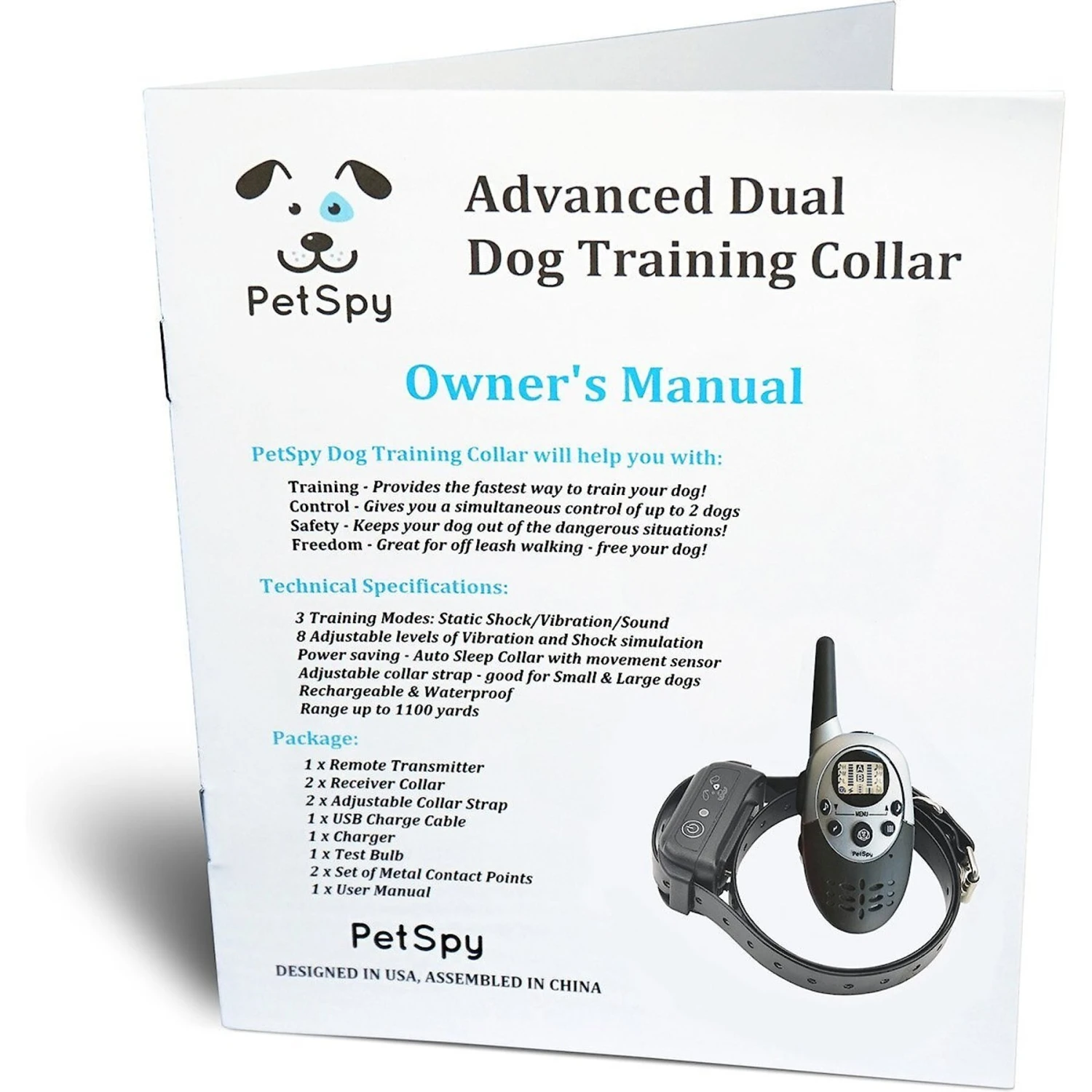 PetSpy M86 3300-ft Advanced Remote Dog Training Collar 9 PetSpy M86 3300-ft Advanced Remote Dog Training Collar - Image 9