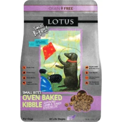 Lotus Oven-Baked Small Bites Grain-Free Lamb & Turkey Liver Dry Dog Food