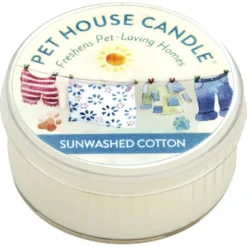 Pet House Sunwashed Cotton Natural Plant-Based Mini Candle