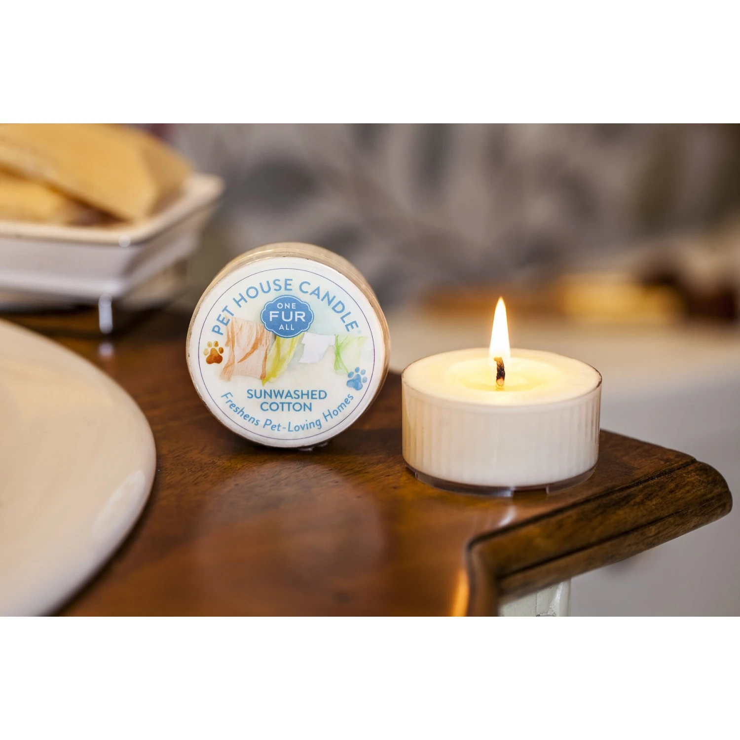 Pet House Sunwashed Cotton Natural Plant-Based Mini Candle 3 Pet House Sunwashed Cotton Natural Plant-Based Mini Candle - Image 3