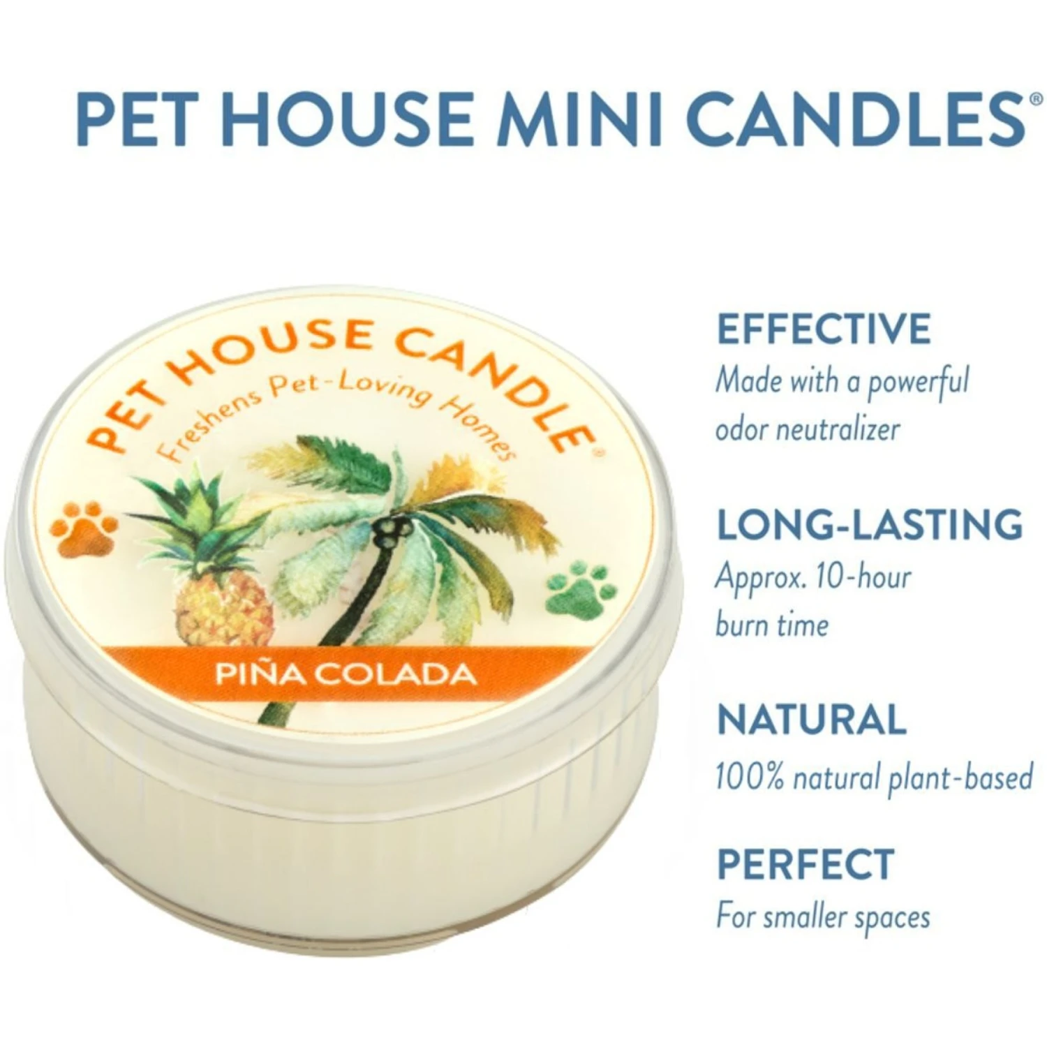 Pet House Pina Colada Natural Plant-Based Candle 2 Pet House Pina Colada Natural Plant-Based Candle - Image 2