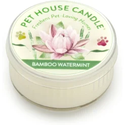 Pet House Bamboo Watermint Natural Plant-Based Mini Candle