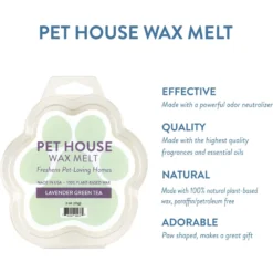Pet House Lavender Green Tea Natural Plant-Based Wax Melt -Pawsphoria Sales Store 116039 PT2. AC SS1800 V1499451200