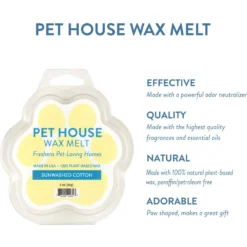 Pet House Sunwashed Cotton Natural Plant-Based Wax Melt -Pawsphoria Sales Store 116053 PT2. AC SS1800 V1499451402