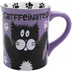 Our Name Is Mud "CATffeinated" Coffee Mug, 16-oz