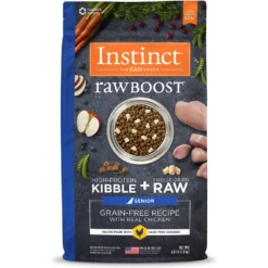 Instinct Raw Boost Senior Grain-Free Recipe With Real Chicken & Freeze-Dried Raw Pieces Dry Dog Food