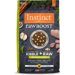 Instinct Raw Boost Healthy Weight Grain-Free Chicken & Freeze-Dried Raw Pieces Recipe Dry Dog Food