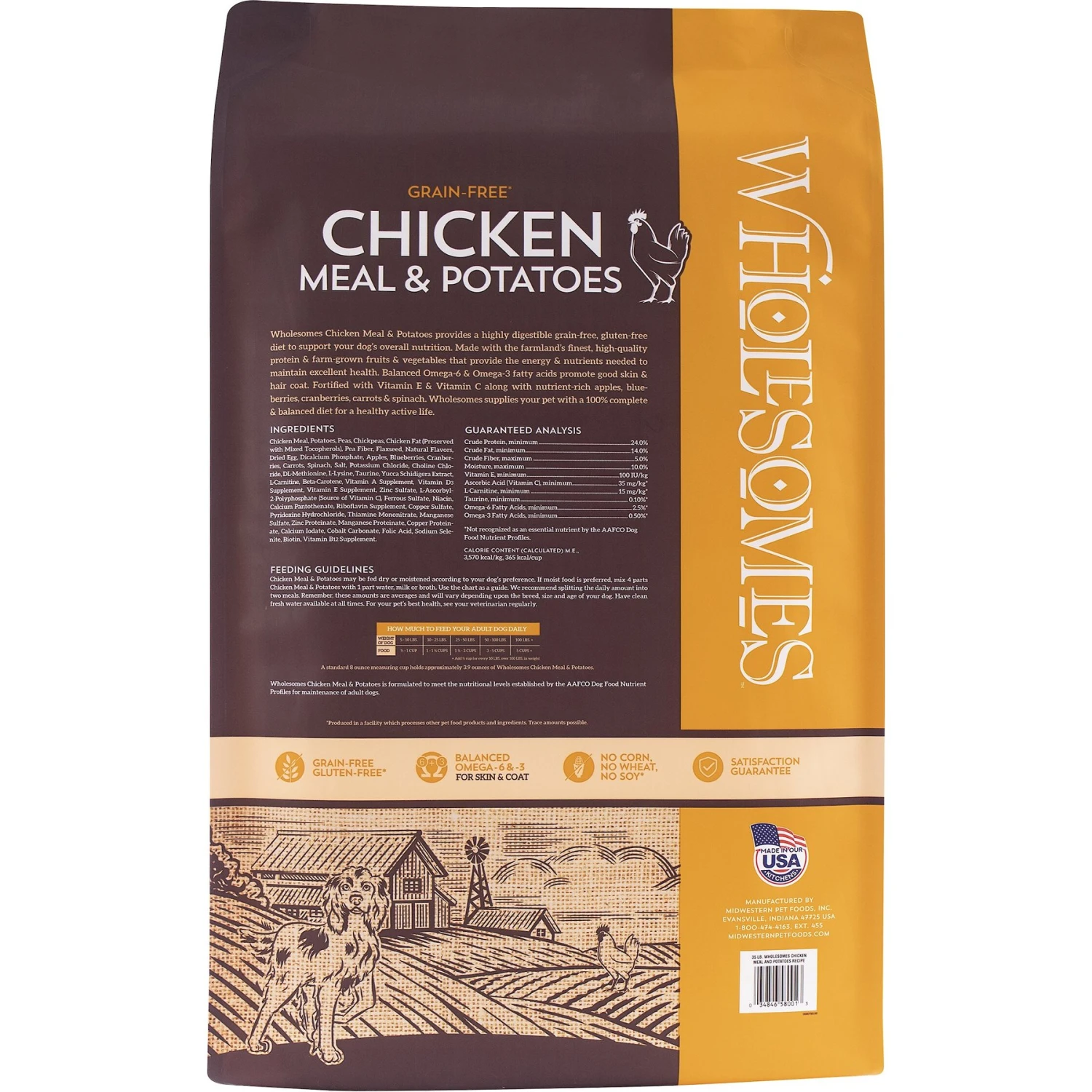 Wholesomes Chicken Meal & Potatoes Formula Grain-Free Dry Dog Food, 35-lb Bag 2 Wholesomes Chicken Meal & Potatoes Formula Grain-Free Dry Dog Food, 35-lb Bag - Image 2