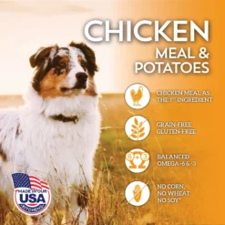 Wholesomes Chicken Meal & Potatoes Formula Grain-Free Dry Dog Food, 35-lb Bag 11 Wholesomes Chicken Meal & Potatoes Formula Grain-Free Dry Dog Food, 35-lb Bag -Pawsphoria Sales Store 119452 PT3. AC SS1800 V1626366753
