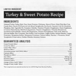 American Journey Limited Ingredient Turkey & Sweet Potato Recipe Grain-Free Dry Dog Food -Pawsphoria Sales Store 121242 PT8. AC SS1800 V1665684749