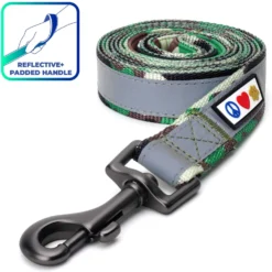 Pawtitas Camouflage Nylon Reflective Padded Dog Leash