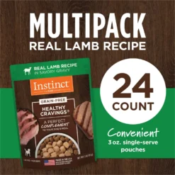 Instinct Healthy Cravings Grain-Free Cuts & Gravy Real Lamb Recipe Wet Dog Food Topper 13 Instinct Healthy Cravings Grain-Free Cuts & Gravy Real Lamb Recipe Wet Dog Food Topper -Pawsphoria Sales Store 122335 PT5. AC SS1800 V1701881839
