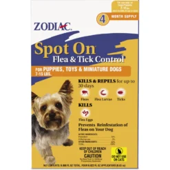 Zodiac Flea & Tick Spot Treatment For Dogs, 7-15 Lbs