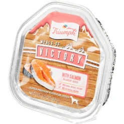 Triumph Meals Of Victory With Salmon In Savory Juices Dog Food Trays