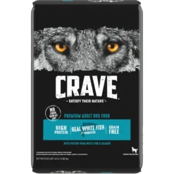 Crave High Protein White Fish & Salmon Adult Grain-Free Dry Dog Food -Pawsphoria Sales Store 126671 PT2. AC SS1800 V1688753855