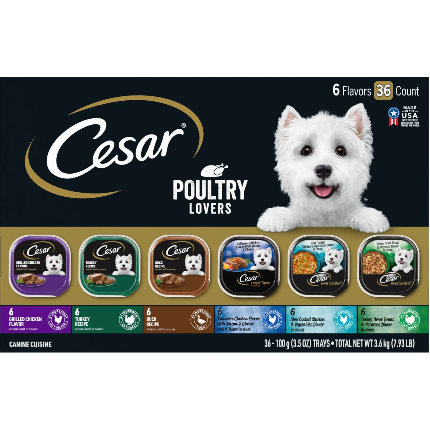 Cesar Poultry Lovers Variety Pack Small Breed Adult Wet Dog Food Trays 1 Cesar Poultry Lovers Variety Pack Small Breed Adult Wet Dog Food Trays