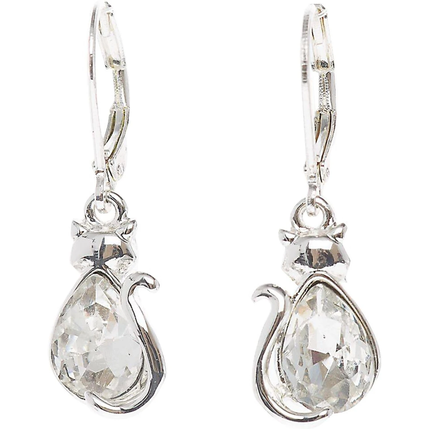 Pet Friends Cat Stone Drop Earrings 2 Pet Friends Cat Stone Drop Earrings - Image 2