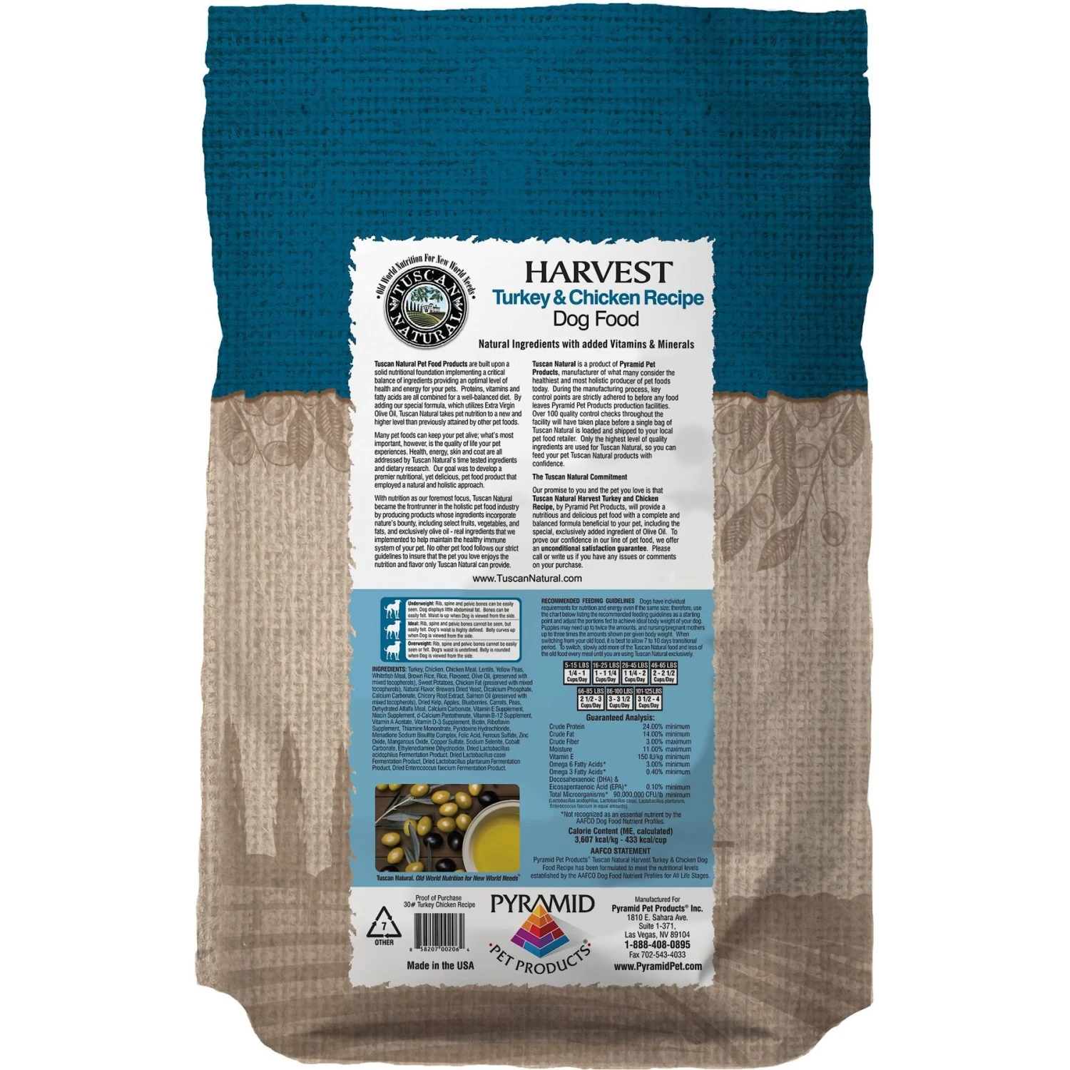 Tuscan Natural Harvest Turkey & Chicken Dry Dog Food 2 Tuscan Natural Harvest Turkey & Chicken Dry Dog Food - Image 2