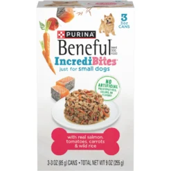 Purina Beneful IncrediBites With Salmon, Tomatoes, Carrots & Wild Rice Canned Dog Food