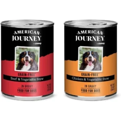 American Journey Stews Poultry & Beef Variety Pack Grain-Free Canned Dog Food, 12.5-oz Can -Pawsphoria Sales Store 133888 PT2. AC SS1800 V1696880193