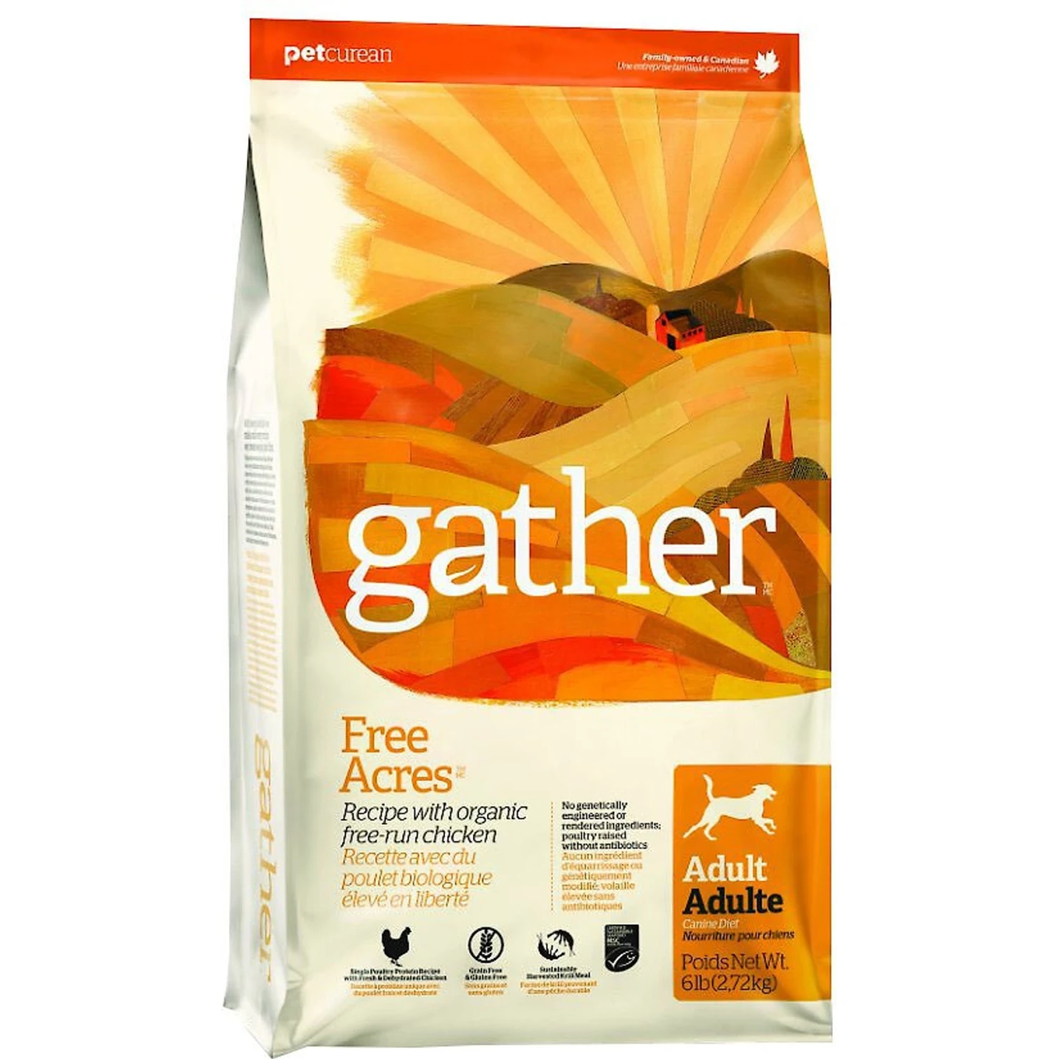Gather Free Acres Organic Free-Run Chicken Dry Dog Food 1 Gather Free Acres Organic Free-Run Chicken Dry Dog Food