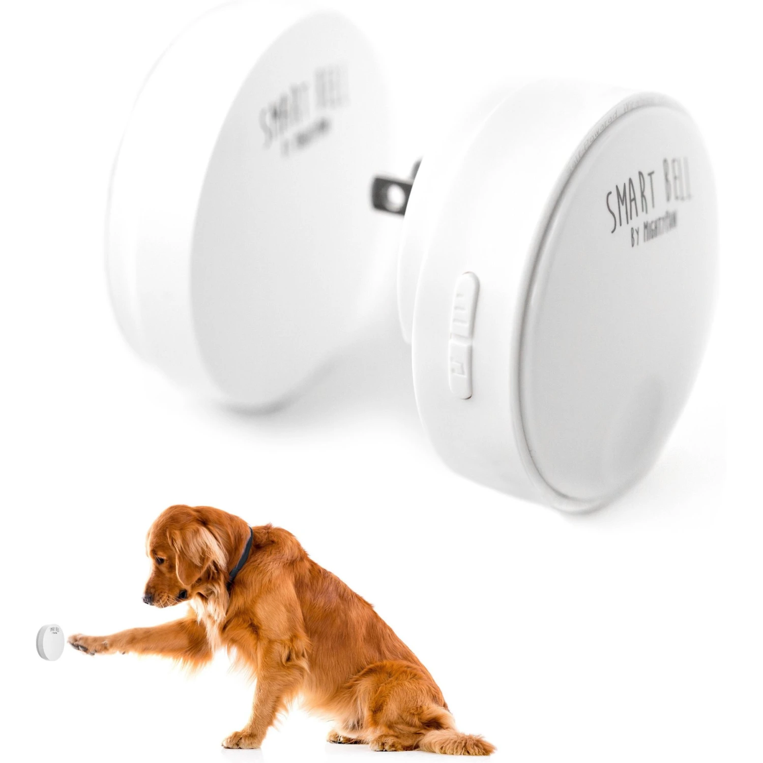 Mighty Paw Smart Bell 2.0 Potty Training Dog Doorbell, White 1 Mighty Paw Smart Bell 2.0 Potty Training Dog Doorbell, White