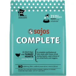 Sojos Complete Turkey Recipe Adult Grain-Free Freeze-Dried Raw Dog Food