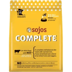 Sojos Complete Beef Recipe Adult Grain-Free Freeze-Dried Raw Dog Food