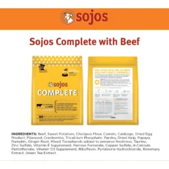 Sojos Complete Beef Recipe Adult Grain-Free Freeze-Dried Raw Dog Food -Pawsphoria Sales Store 139203 PT6. AC SS1800 V1611088580