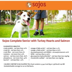 Sojos Complete Turkey & Salmon Recipe Senior Grain-Free Freeze-Dried Raw Dog Food -Pawsphoria Sales Store 139210 PT7. AC SS1800 V1611088624