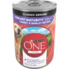 Purina ONE +Plus Adult Classic Ground Vibrant Maturity Adult 7+ Turkey & Barley Entree Canned Dog Food