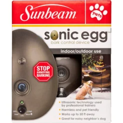 Sunbeam Sonic Egg Ultrasonic Bark Control Device -Pawsphoria Sales Store 140471 PT2. AC SS1800 V1509634063