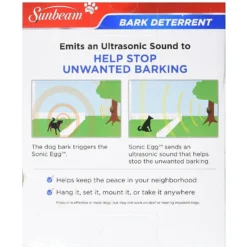 Sunbeam Sonic Egg Ultrasonic Bark Control Device -Pawsphoria Sales Store 140471 PT3. AC SS1800 V1509571643
