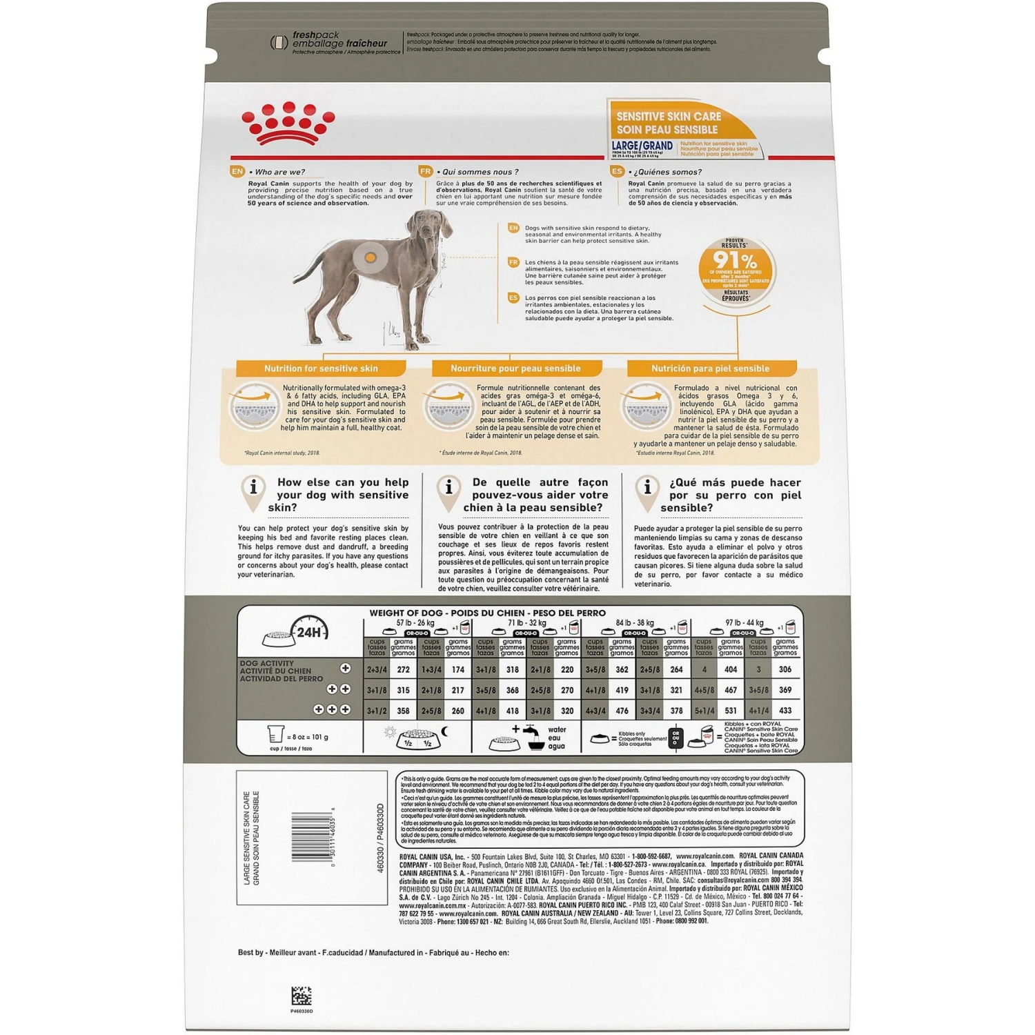 Royal Canin Canine Care Nutrition Large Sensitive Skin Care Dry Dog Food, 30-lb Bag 2 Royal Canin Canine Care Nutrition Large Sensitive Skin Care Dry Dog Food, 30-lb Bag - Image 2