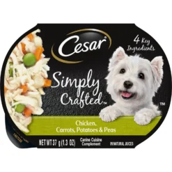 Cesar Simply Crafted Chicken, Carrots, Potatoes & Peas Limited-Ingredient Adult Wet Dog Food Topper