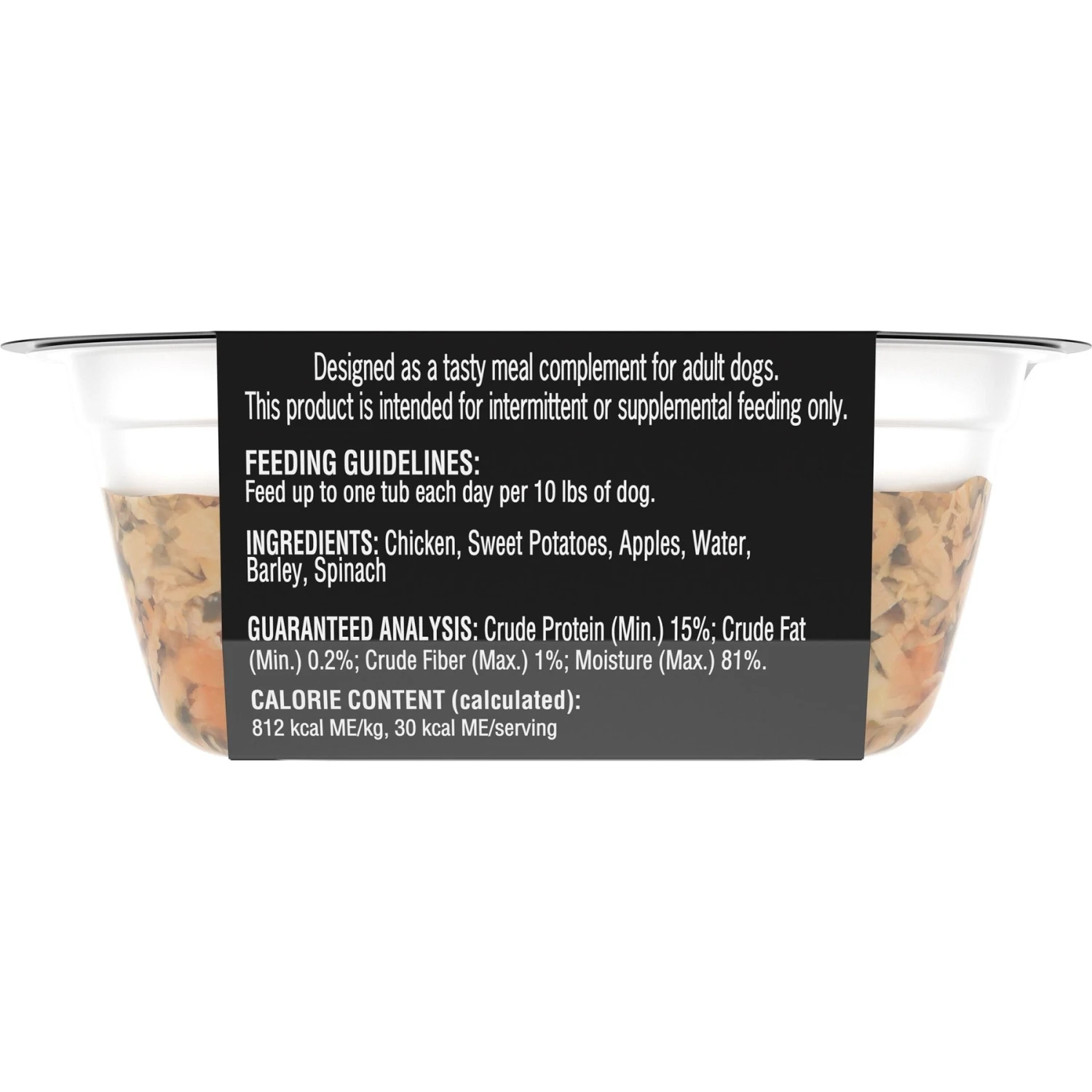 Cesar Simply Crafted Chicken, Sweet Potato, Apple, Barley & Spinach Limited-Ingredient Adult Wet Dog Food Topper 2 Cesar Simply Crafted Chicken, Sweet Potato, Apple, Barley & Spinach Limited-Ingredient Adult Wet Dog Food Topper - Image 2