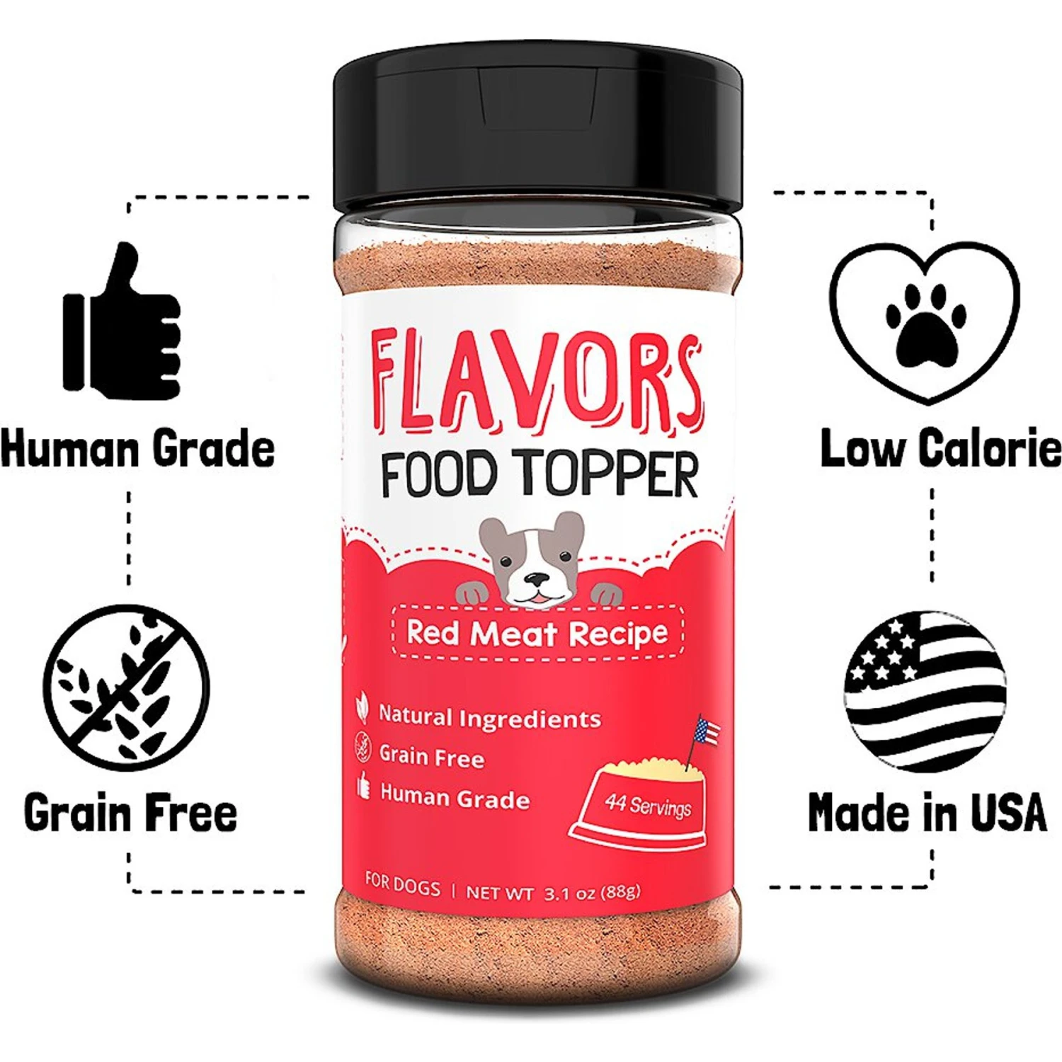 FLAVORS Red Meat Recipe Grain-Free Dog Food Topper & Treat Mix 2 FLAVORS Red Meat Recipe Grain-Free Dog Food Topper & Treat Mix - Image 2