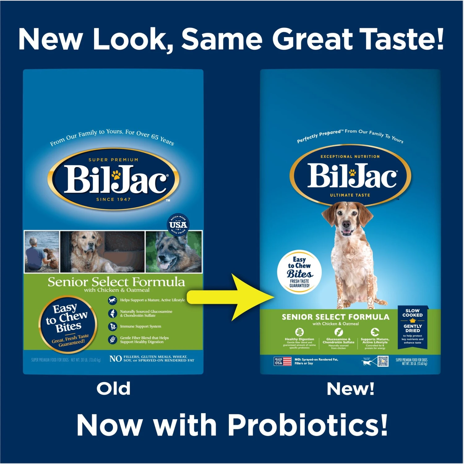 Bil-Jac Senior Select Chicken & Oatmeal Recipe Dry Dog Food 2 Bil-Jac Senior Select Chicken & Oatmeal Recipe Dry Dog Food - Image 2