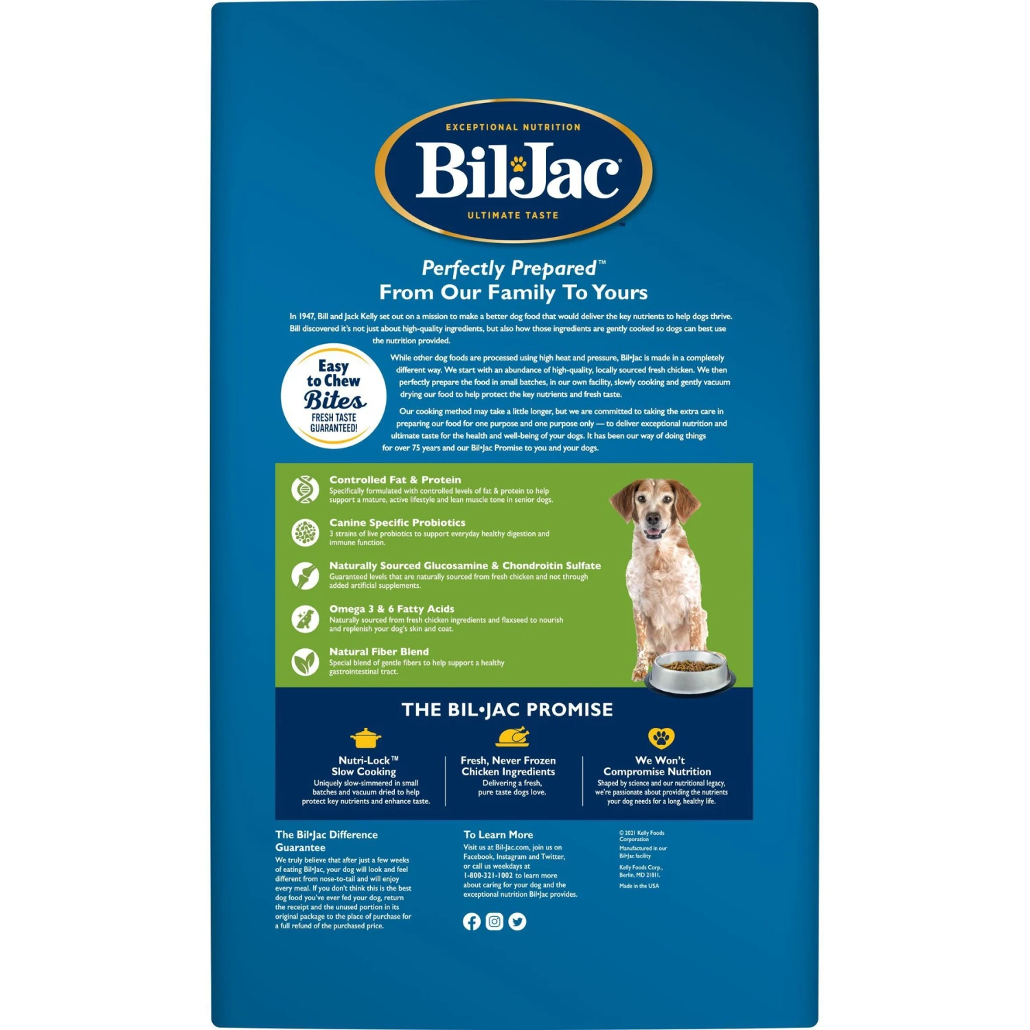 Bil-Jac Senior Select Chicken & Oatmeal Recipe Dry Dog Food 3 Bil-Jac Senior Select Chicken & Oatmeal Recipe Dry Dog Food - Image 3