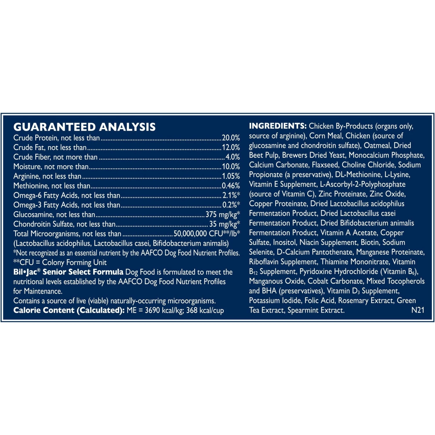 Bil-Jac Senior Select Chicken & Oatmeal Recipe Dry Dog Food 4 Bil-Jac Senior Select Chicken & Oatmeal Recipe Dry Dog Food - Image 4