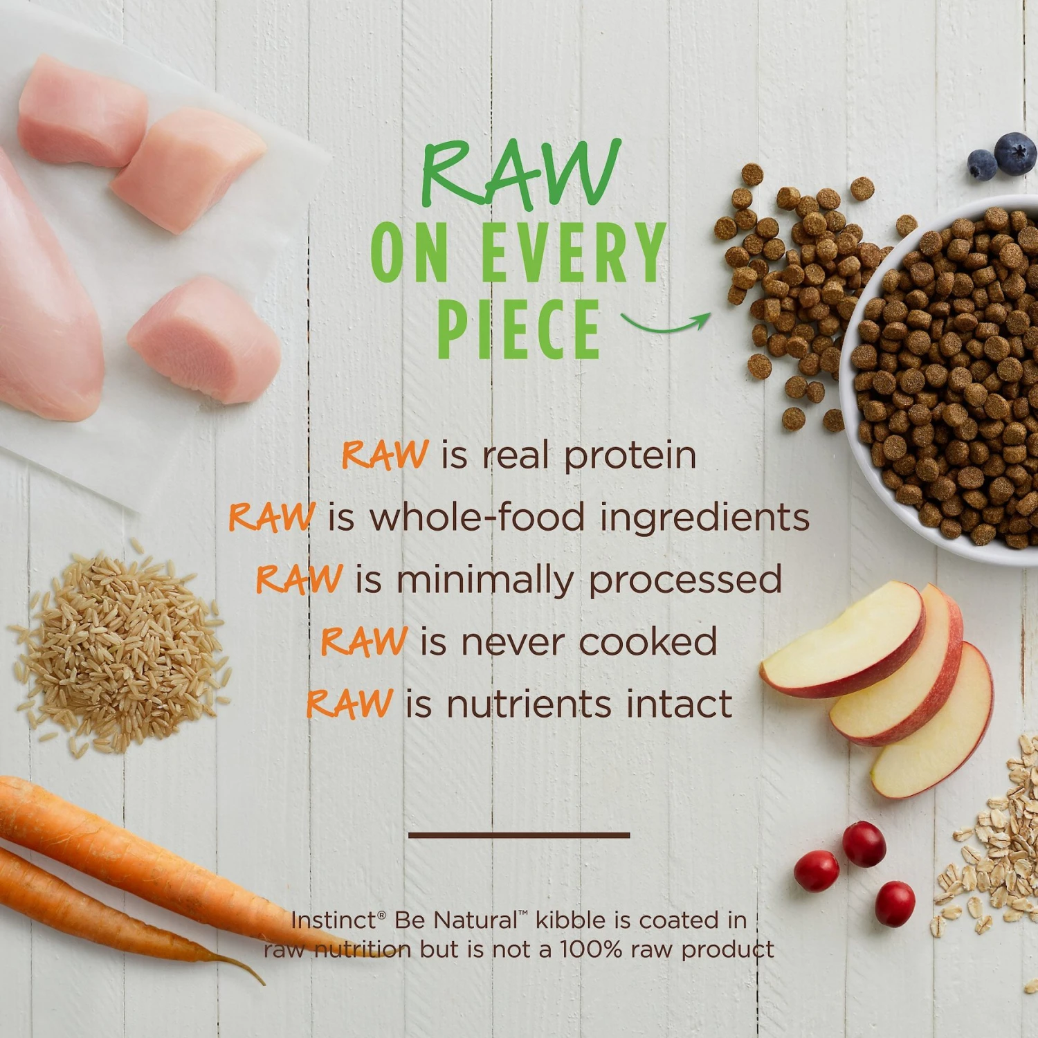 Instinct Be Natural Real Chicken & Brown Rice Recipe Freeze-Dried Raw Coated Dry Dog Food 5 Instinct Be Natural Real Chicken & Brown Rice Recipe Freeze-Dried Raw Coated Dry Dog Food - Image 5