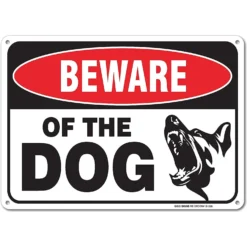 Sigo Signs "Beware Of Dog" Aluminum Sign